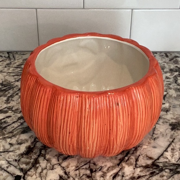 Ceramic Pumpkin Cookie Jar, good condition. - Picture 5 of 8
